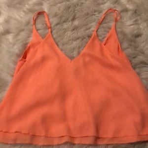 Spaghetti strap flowy shirt